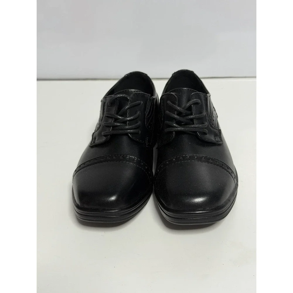 Strafford  Boys Size 11 Black Lace Up Dress Shoes New in Box